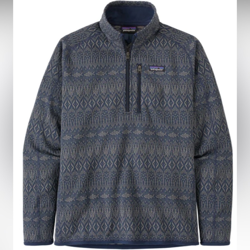 Patagonia Blue Patterned Men's Sweater